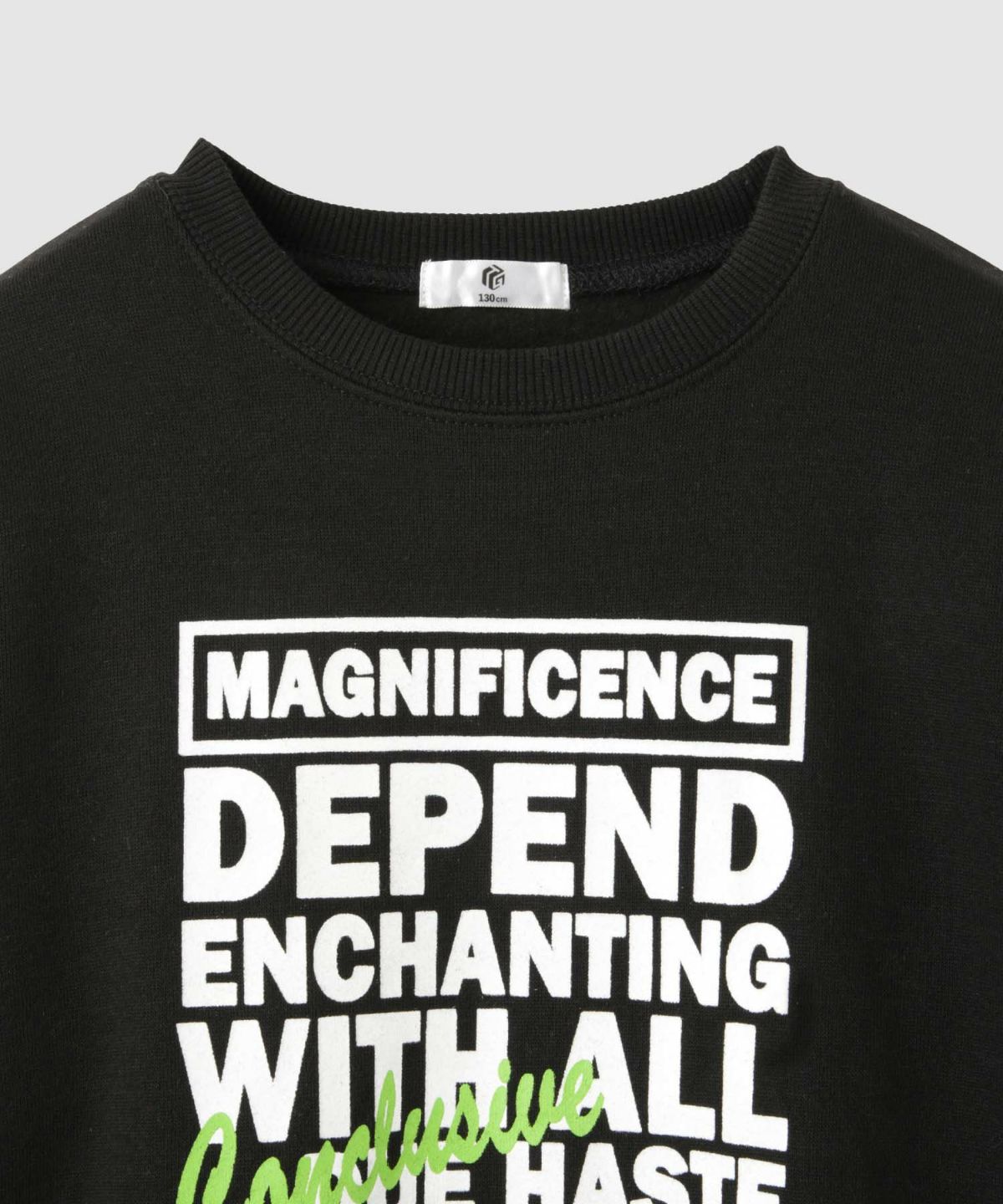 T-GRAPHICS 裏起毛ラバープリントトレーナー キッズ