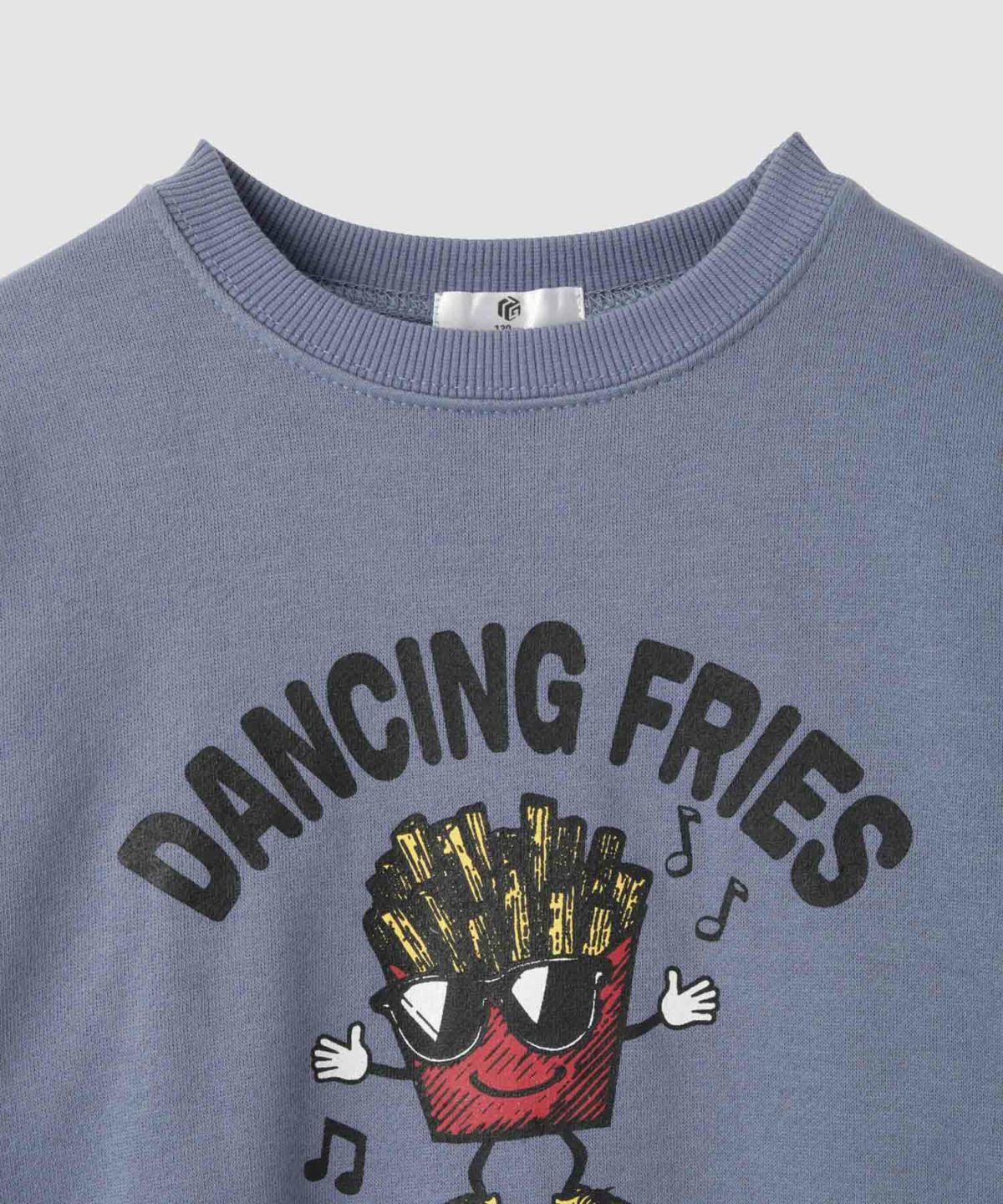 T-GRAPHICS 裏起毛ラバープリントトレーナー キッズ