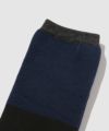 [値下げ]NAVY  MAC HEAT クルーソックス 切替デザイン 2足組 メンズ商品サムネイル-4