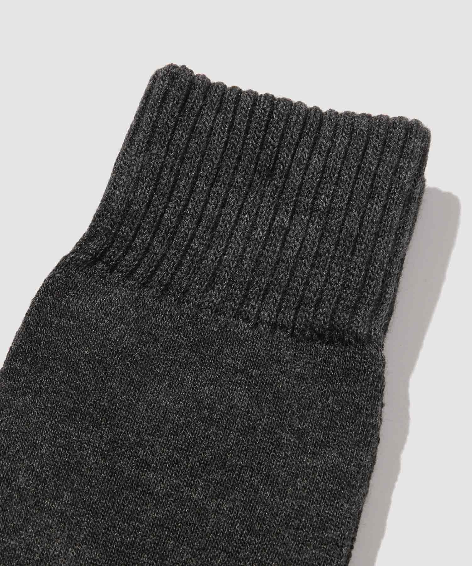NAVY  MAC HEAT クルーソックス 無地 メンズ商品サムネイル-2