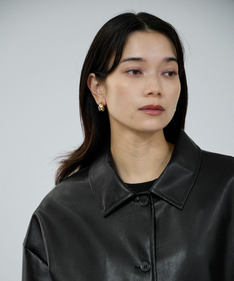 milli de l'air ソフト合皮ブルゾン レディース商品画像-8