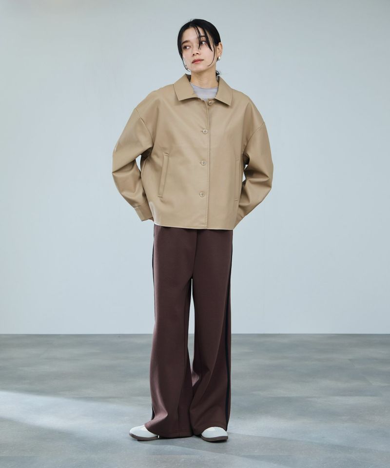 milli de l'air ソフト合皮ブルゾン レディース商品画像-12