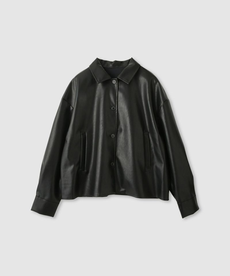 milli de l'air ソフト合皮ブルゾン レディース商品画像-14