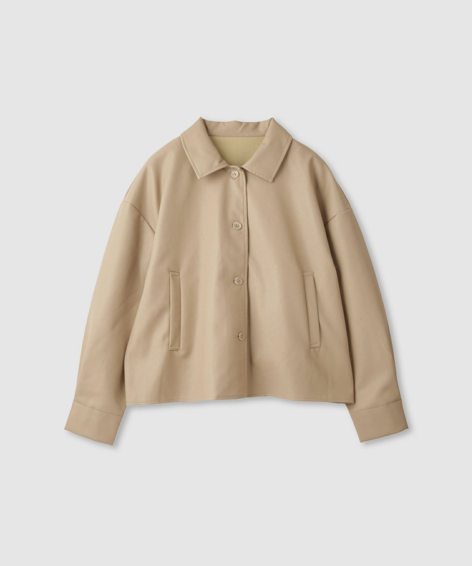 [最終さらに50%OFF]milli de l'air ソフト合皮ブルゾン レディース商品画像-15