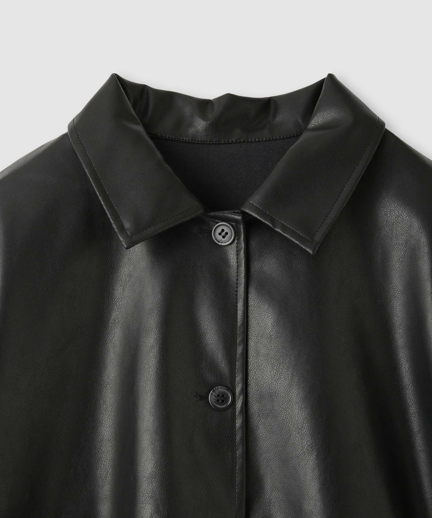 [値下げ]milli de l'air ソフト合皮ブルゾン レディース商品画像-17