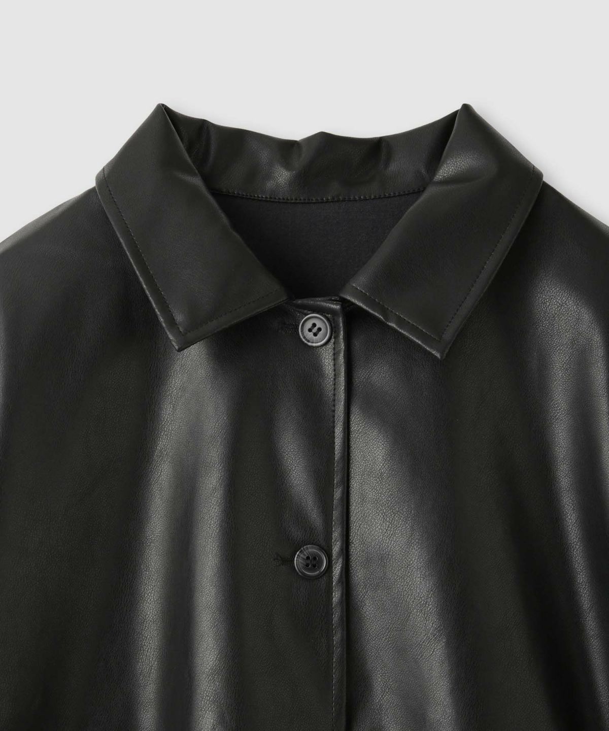 milli de l'air ソフト合皮ブルゾン レディース