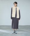 milli de l'air リンクルフェイクファーベスト レディース商品サムネイル-8