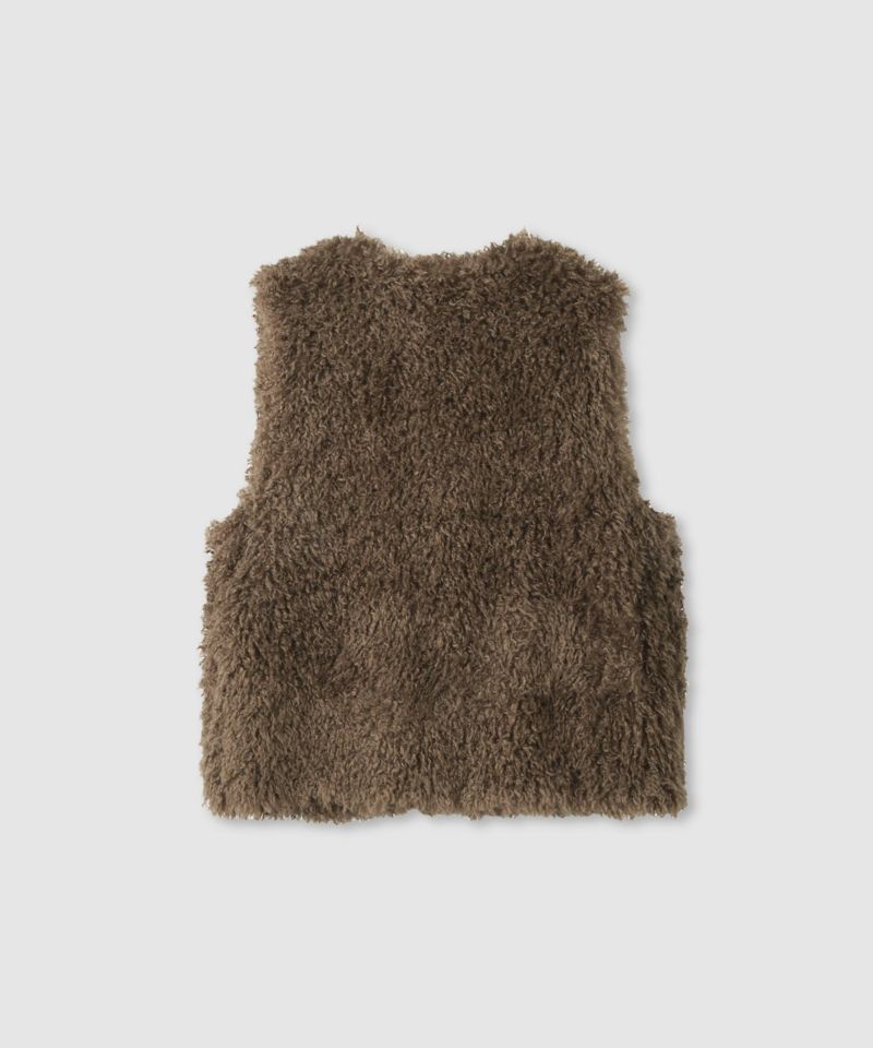 milli de l'air リンクルフェイクファーベスト レディース商品画像-12