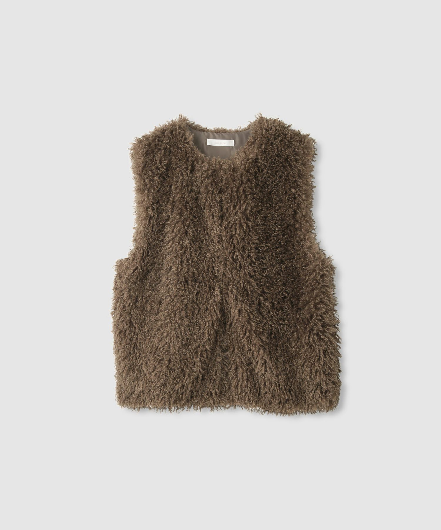 milli de l'air リンクルフェイクファーベスト レディース商品サムネイル-15