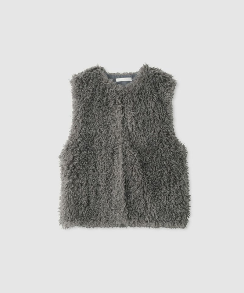 milli de l'air リンクルフェイクファーベスト レディース商品画像-17