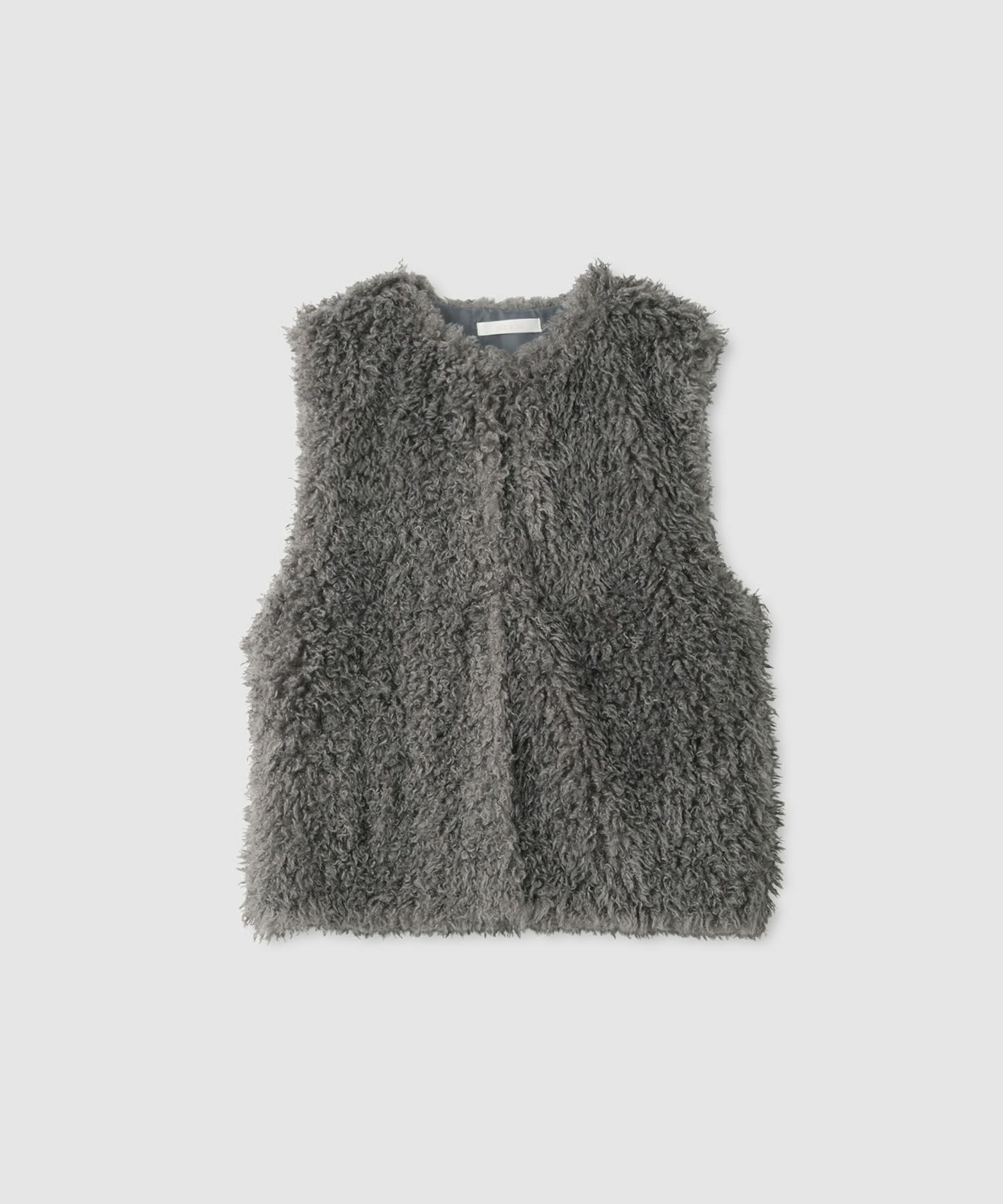 milli de l'air リンクルフェイクファーベスト レディース商品サムネイル-17