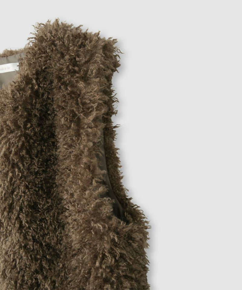 milli de l'air リンクルフェイクファーベスト レディース商品画像-20