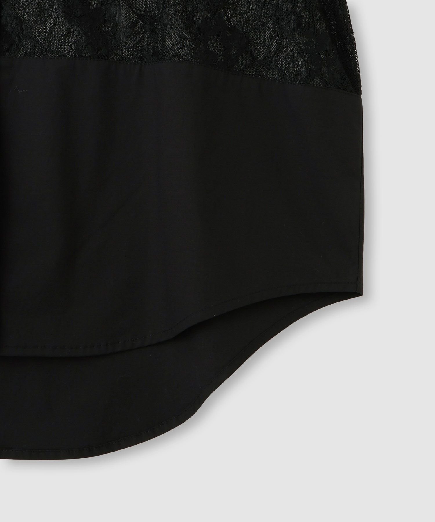 milli de l'air レースブロッキングバンドカラーシャツ レディース商品画像-17