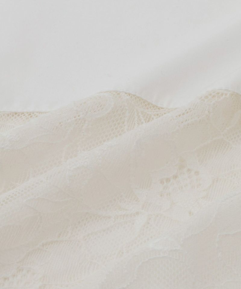 milli de l'air レースブロッキングバンドカラーシャツ レディース商品画像-19