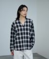 milli de l'air キーネックチェックブラウス レディース商品サムネイル-1