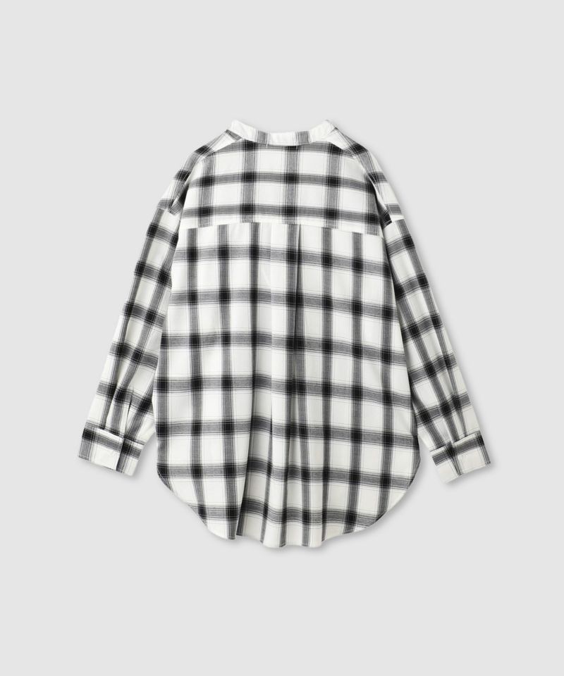 milli de l'air キーネックチェックブラウス レディース商品画像-14