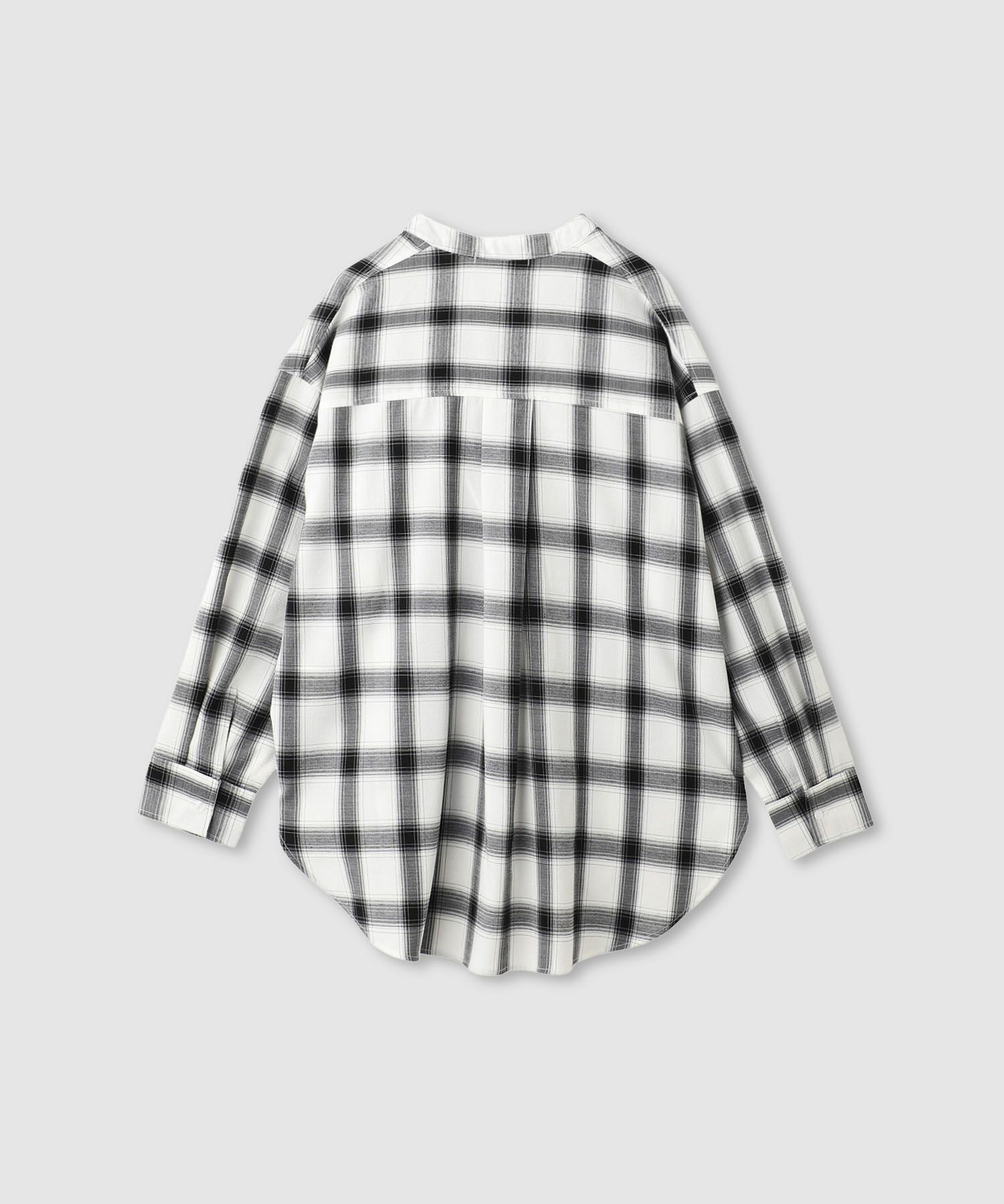 milli de l'air キーネックチェックブラウス レディース