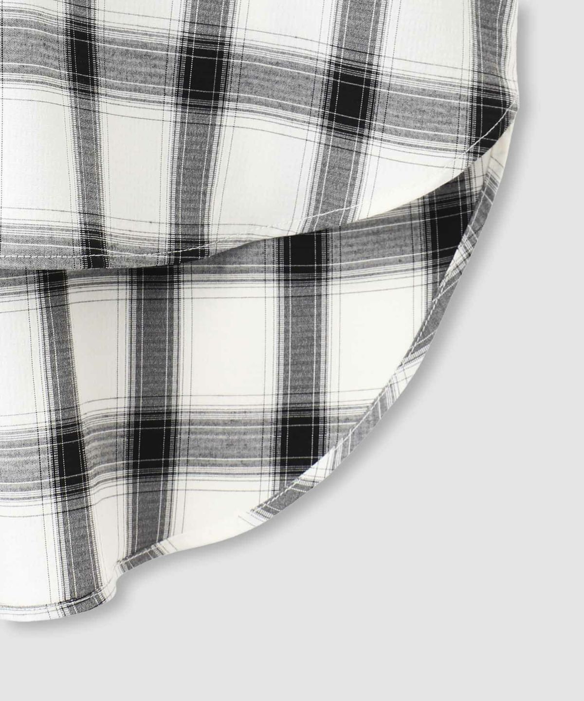 milli de l'air キーネックチェックブラウス レディース