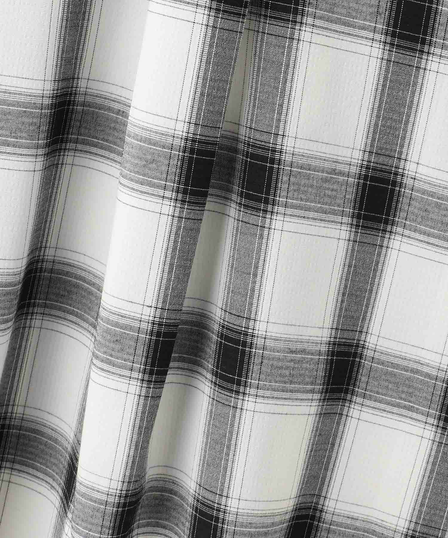 milli de l'air キーネックチェックブラウス レディース