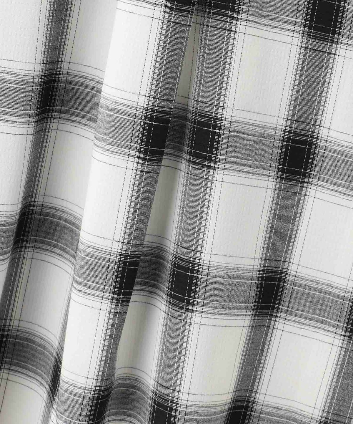 milli de l'air キーネックチェックブラウス レディース