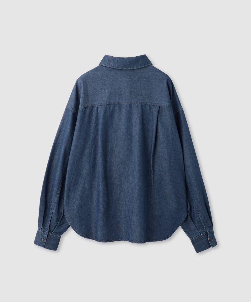 milli de l'air デニムボウタイシャツ レディース商品画像-16