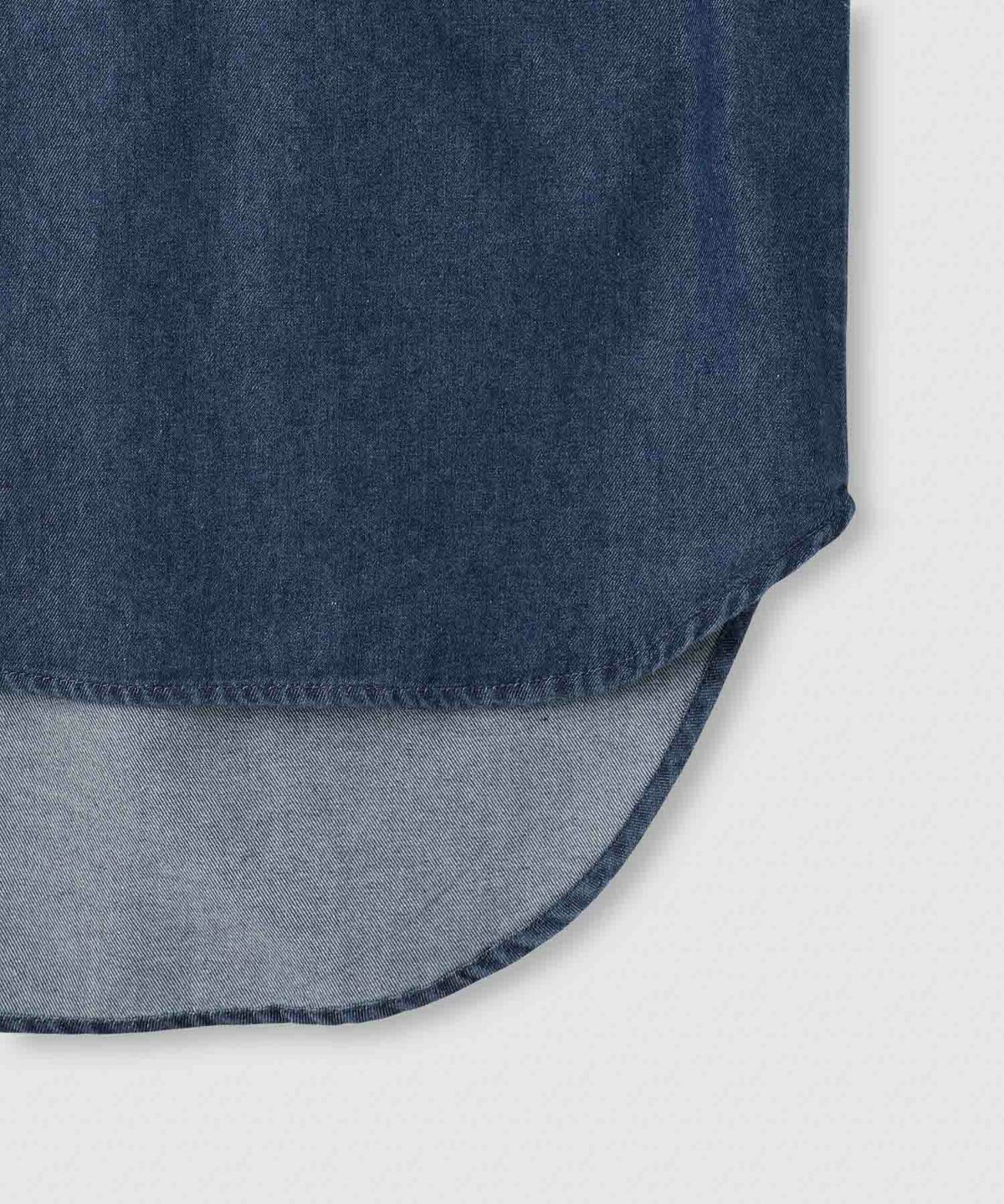 milli de l'air デニムボウタイシャツ レディース