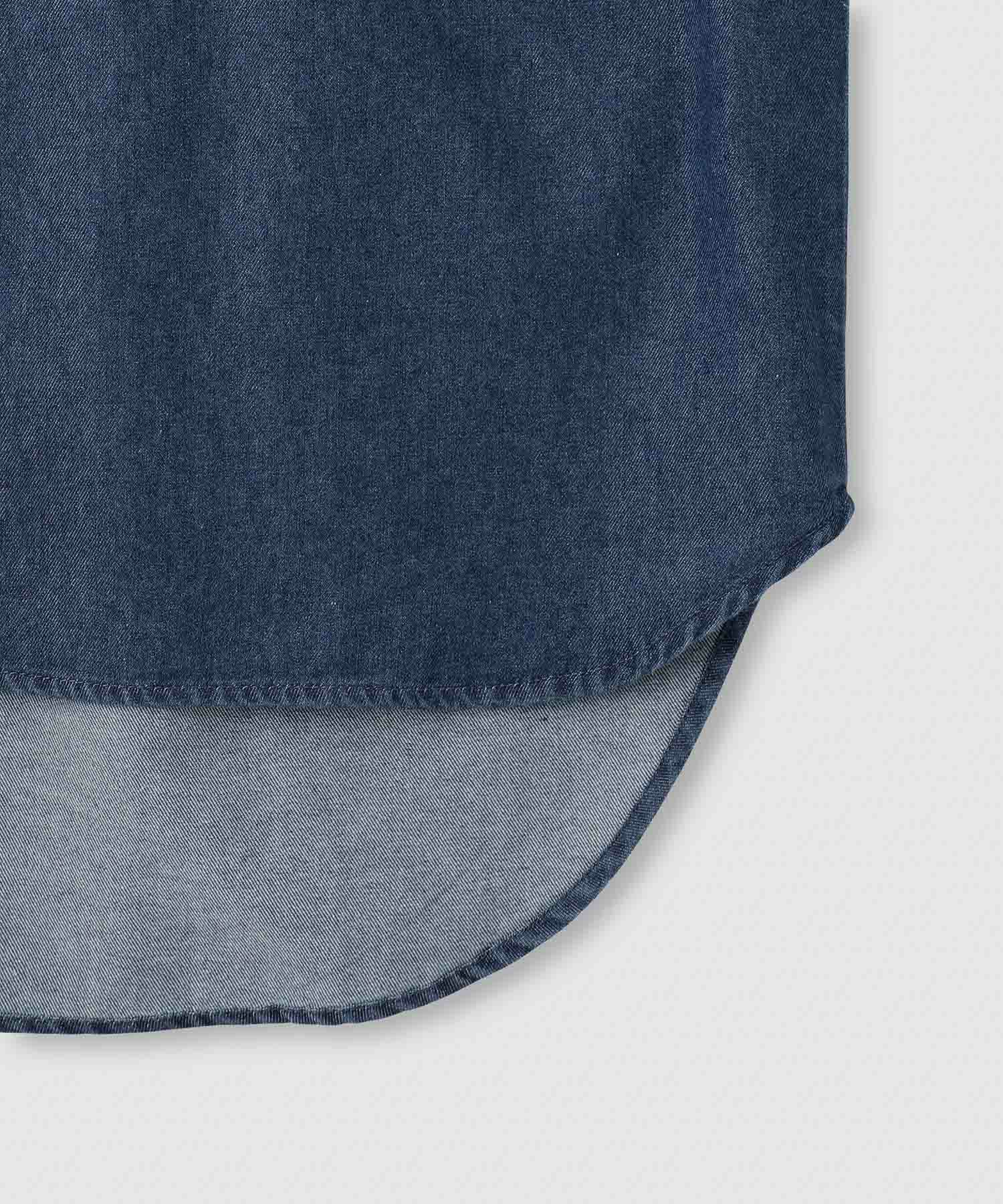 milli de l'air デニムボウタイシャツ レディース