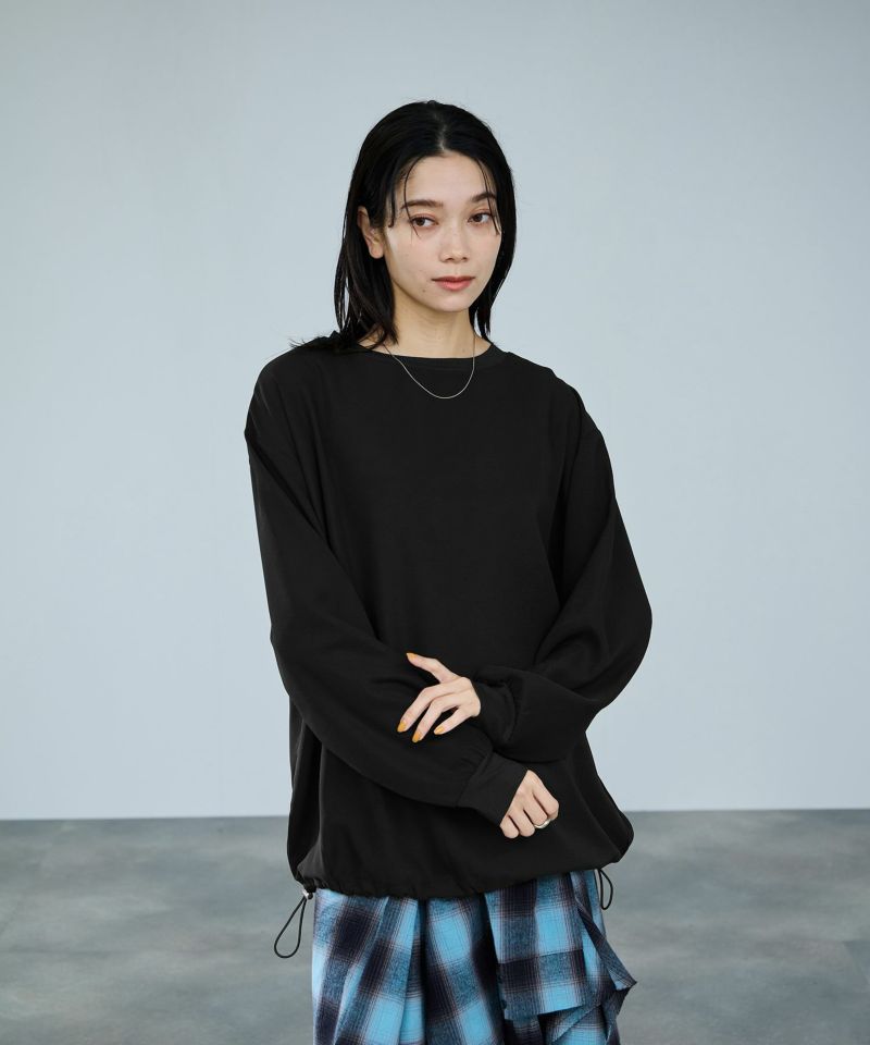 [値下げ]milli de l'air オーバーサイズブラウジングTブラウス レディース商品画像-3