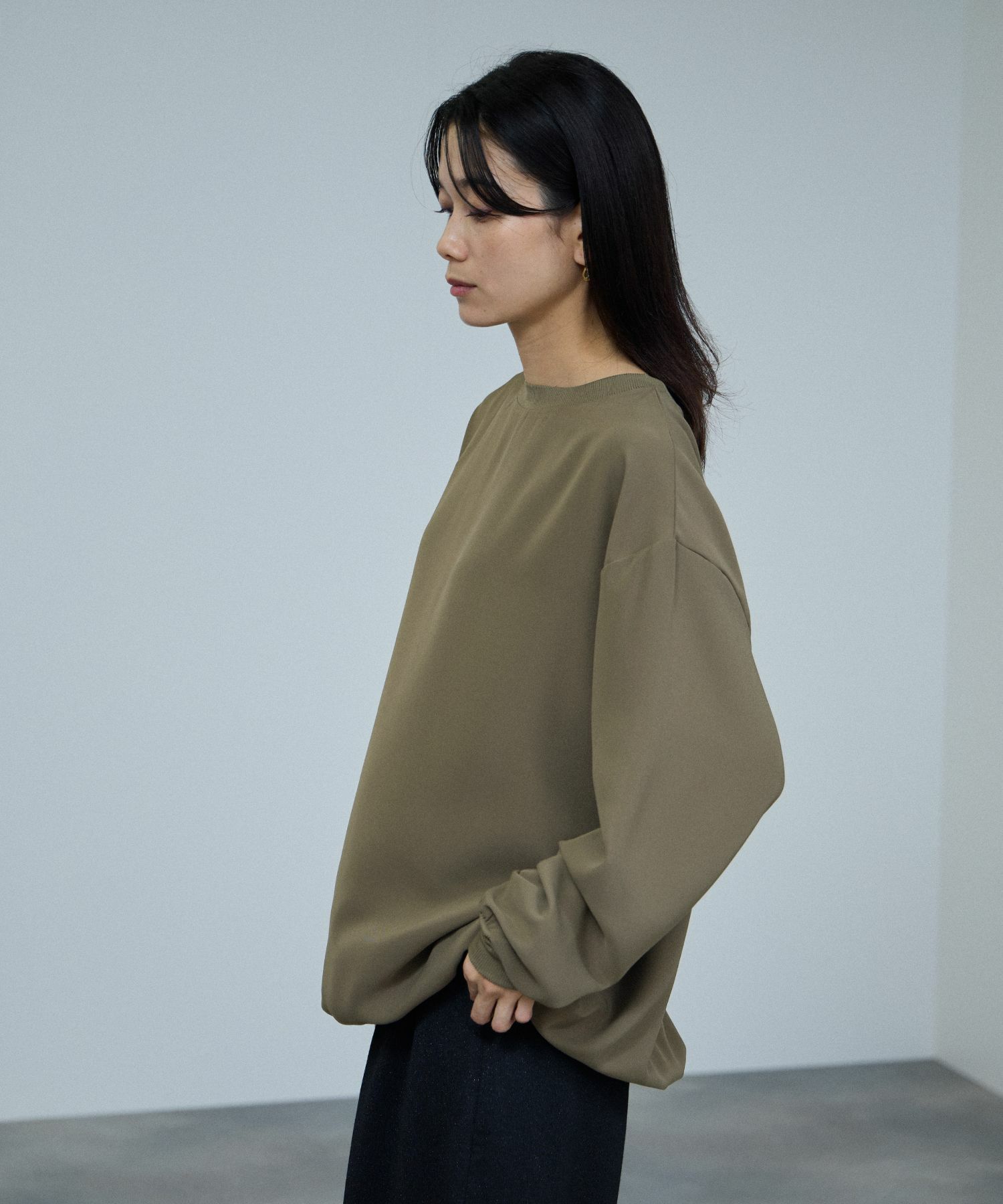 milli de l'air オーバーサイズブラウジングTブラウス レディース商品画像-5