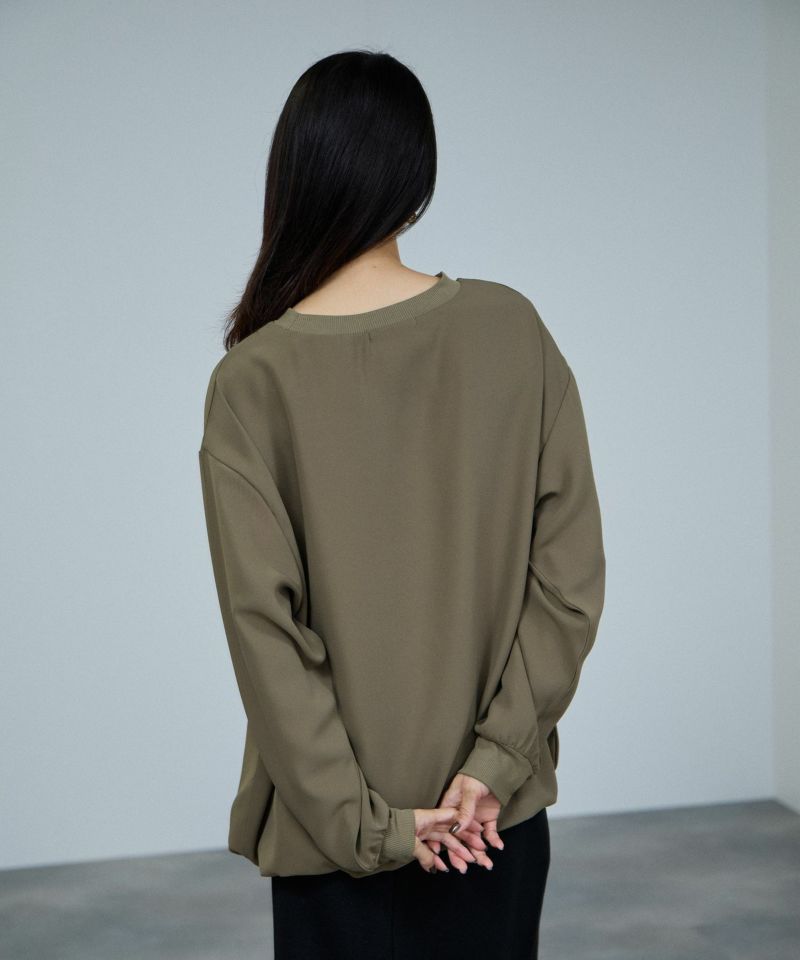 milli de l'air オーバーサイズブラウジングTブラウス レディース商品画像-6