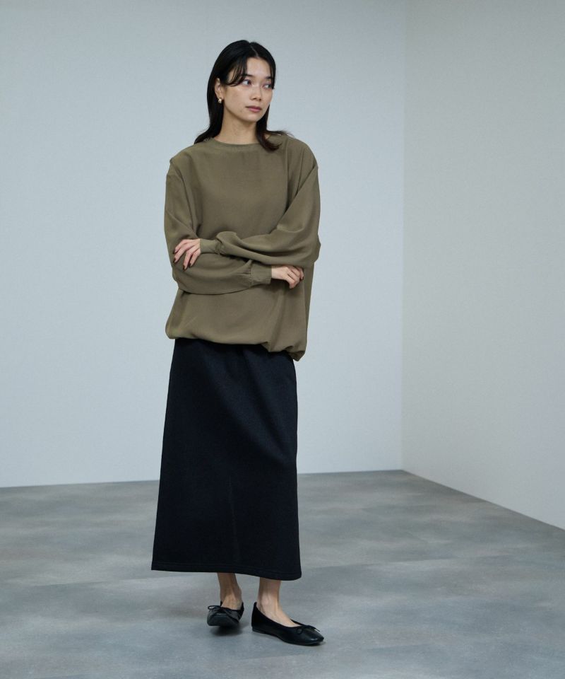 [値下げ]milli de l'air オーバーサイズブラウジングTブラウス レディース商品画像-8