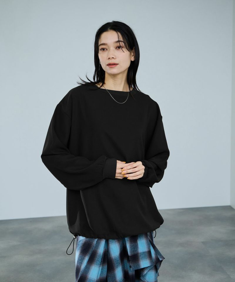 [値下げ]milli de l'air オーバーサイズブラウジングTブラウス レディース商品画像-12