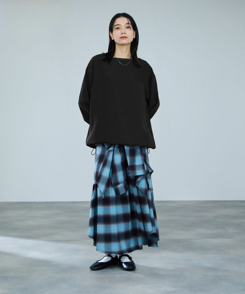 milli de l'air オーバーサイズブラウジングTブラウス レディース商品画像-13