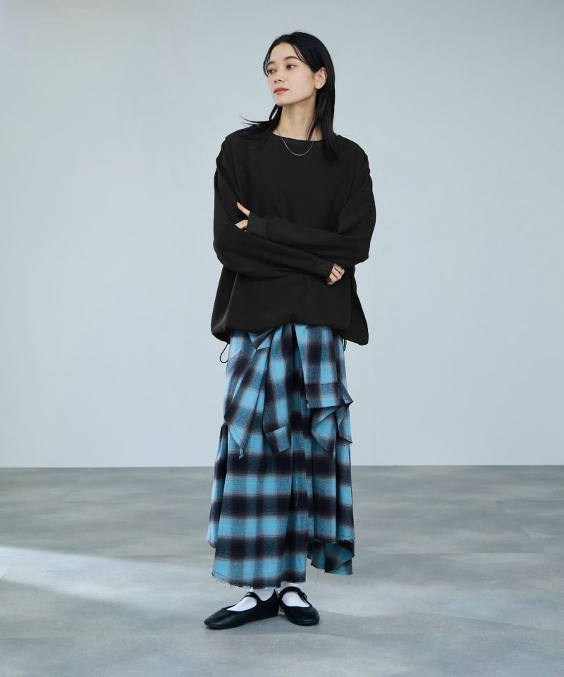 [値下げ]milli de l'air オーバーサイズブラウジングTブラウス レディース商品画像-14