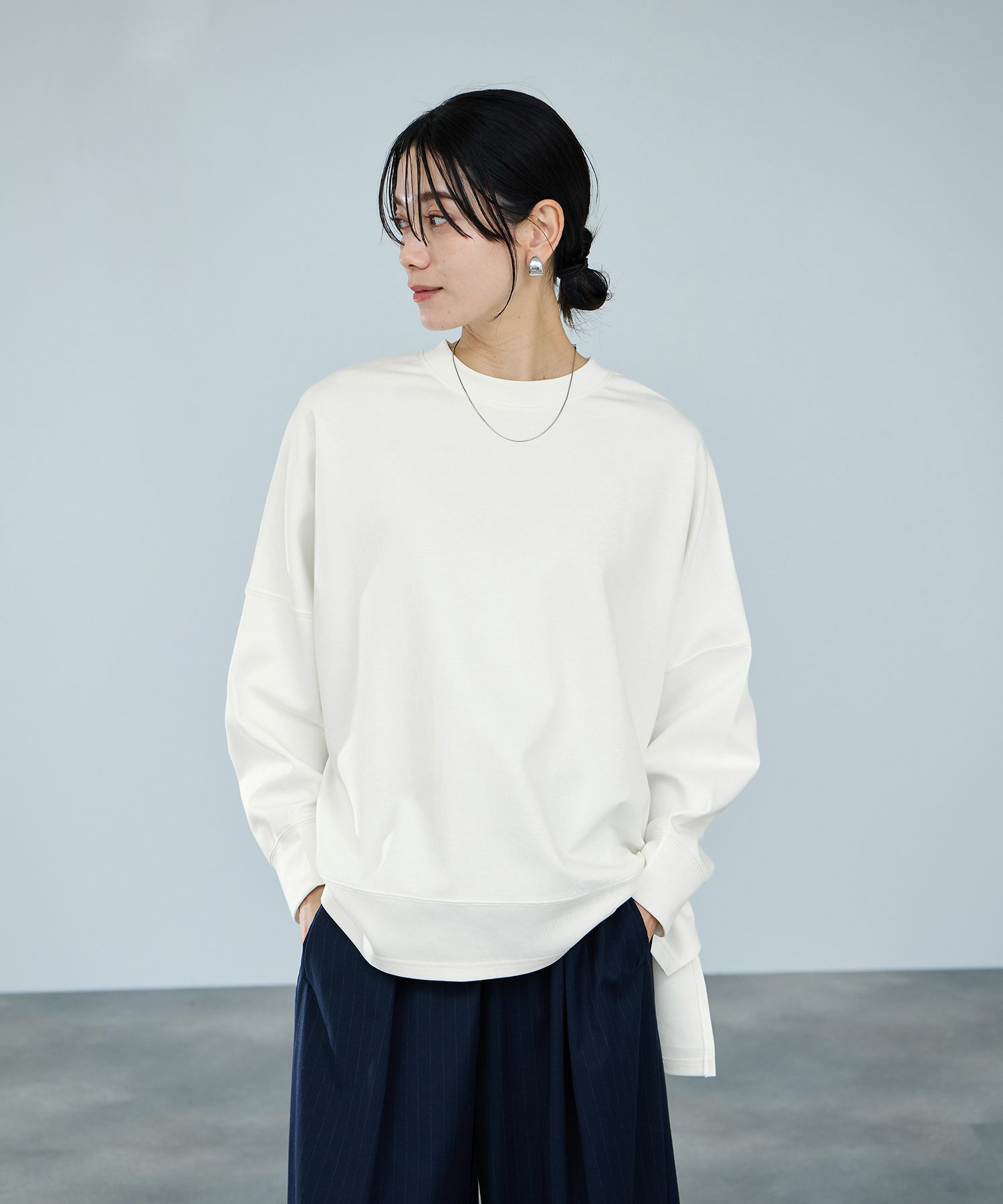 milli de l'air AIRier ダンボール素材ボクシーカットソー レディース メール便 対応商品