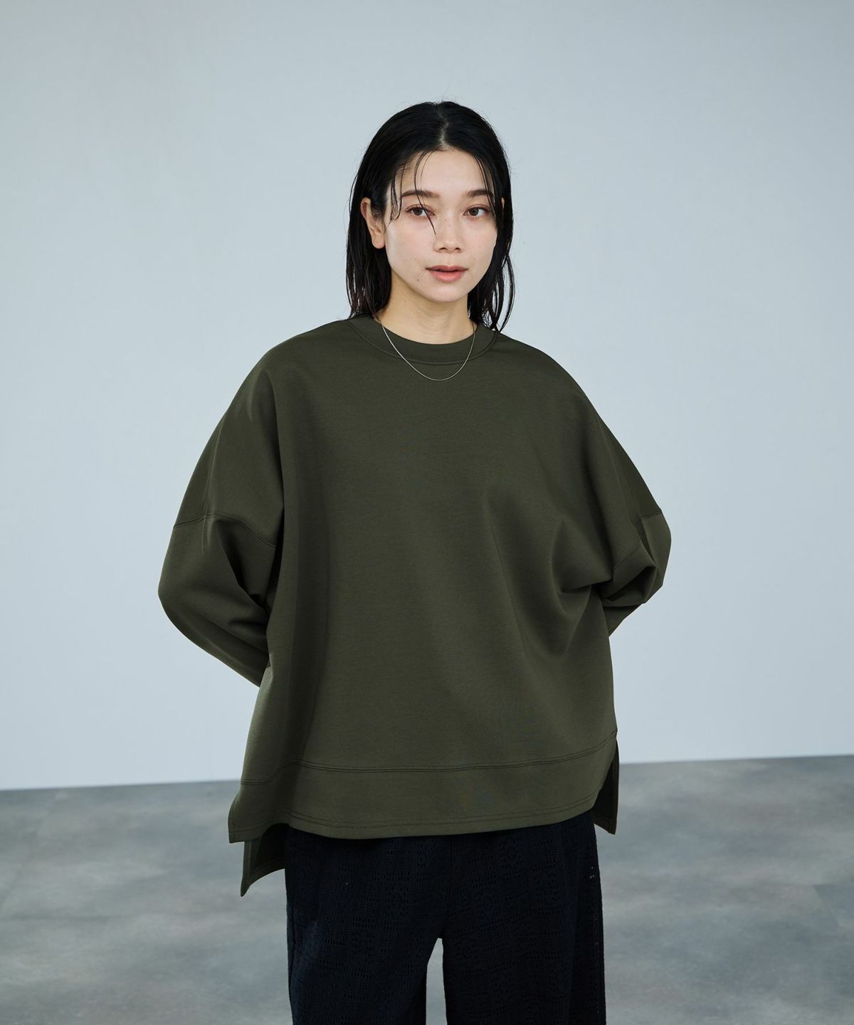 milli de l'air AIRier ダンボール素材ボクシーカットソー レディース メール便 対応商品