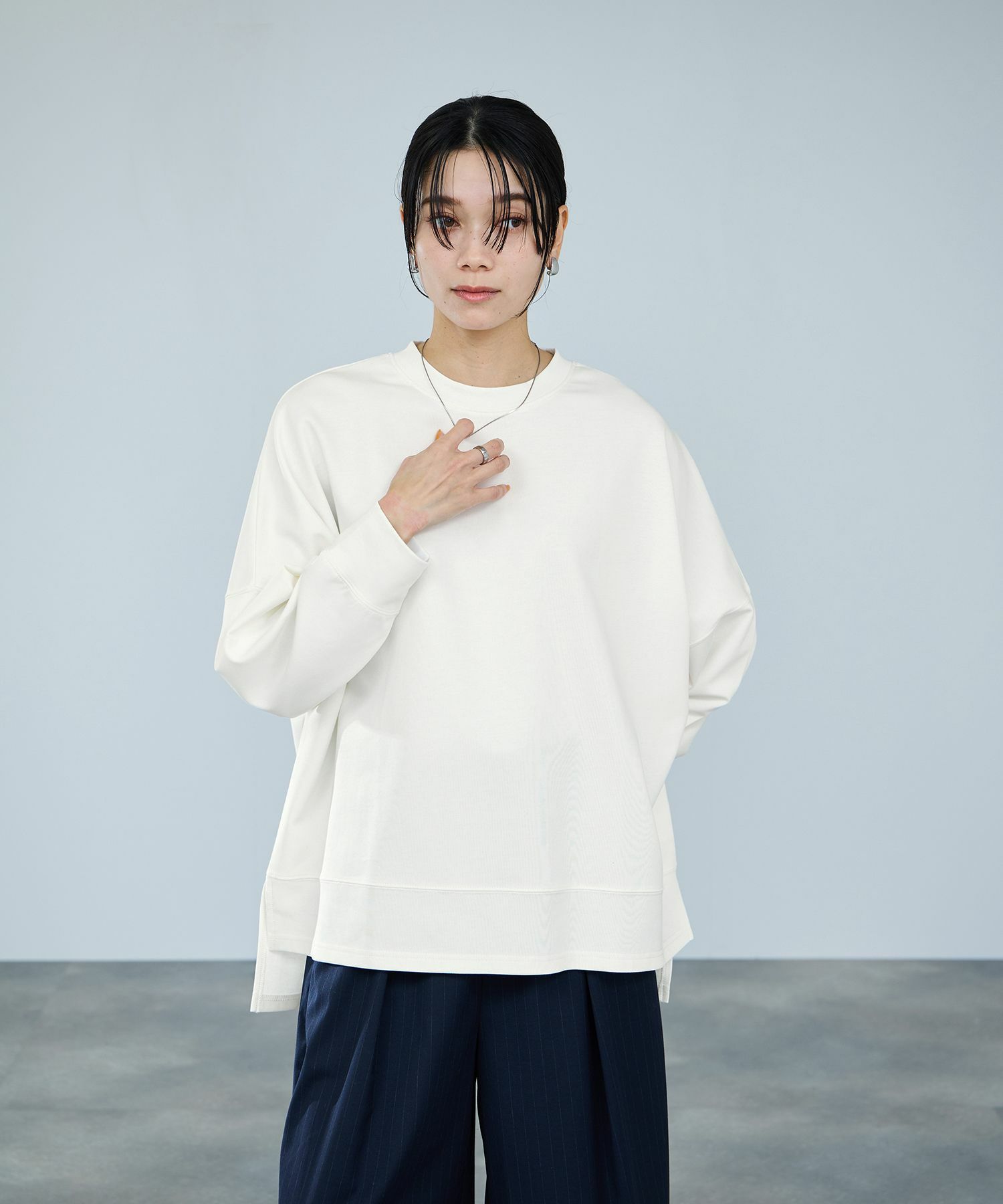 milli de l'air AIRier ダンボール素材ボクシーカットソー レディース メール便 対応商品