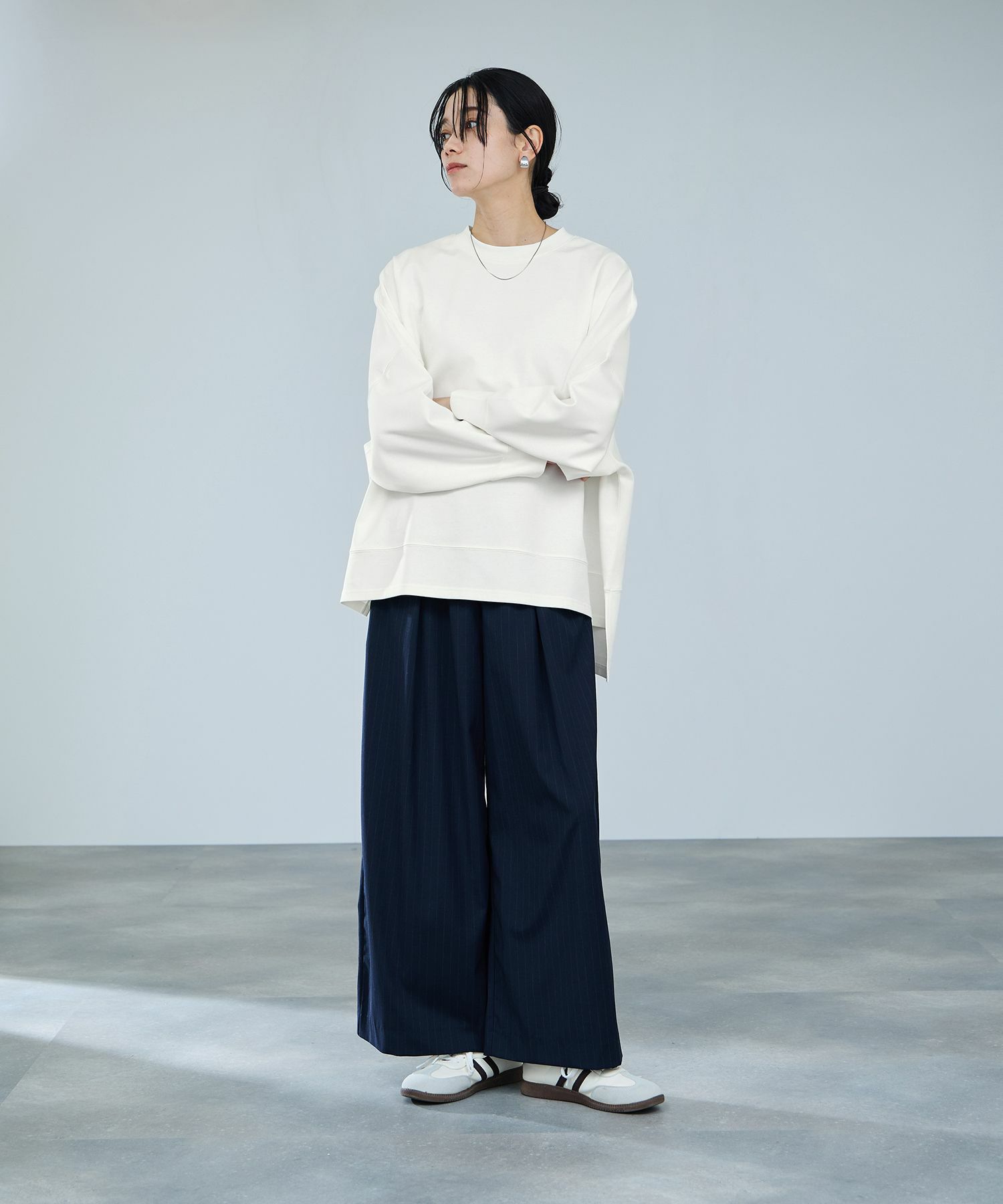 milli de l'air AIRier ダンボール素材ボクシーカットソー レディース メール便 対応商品
