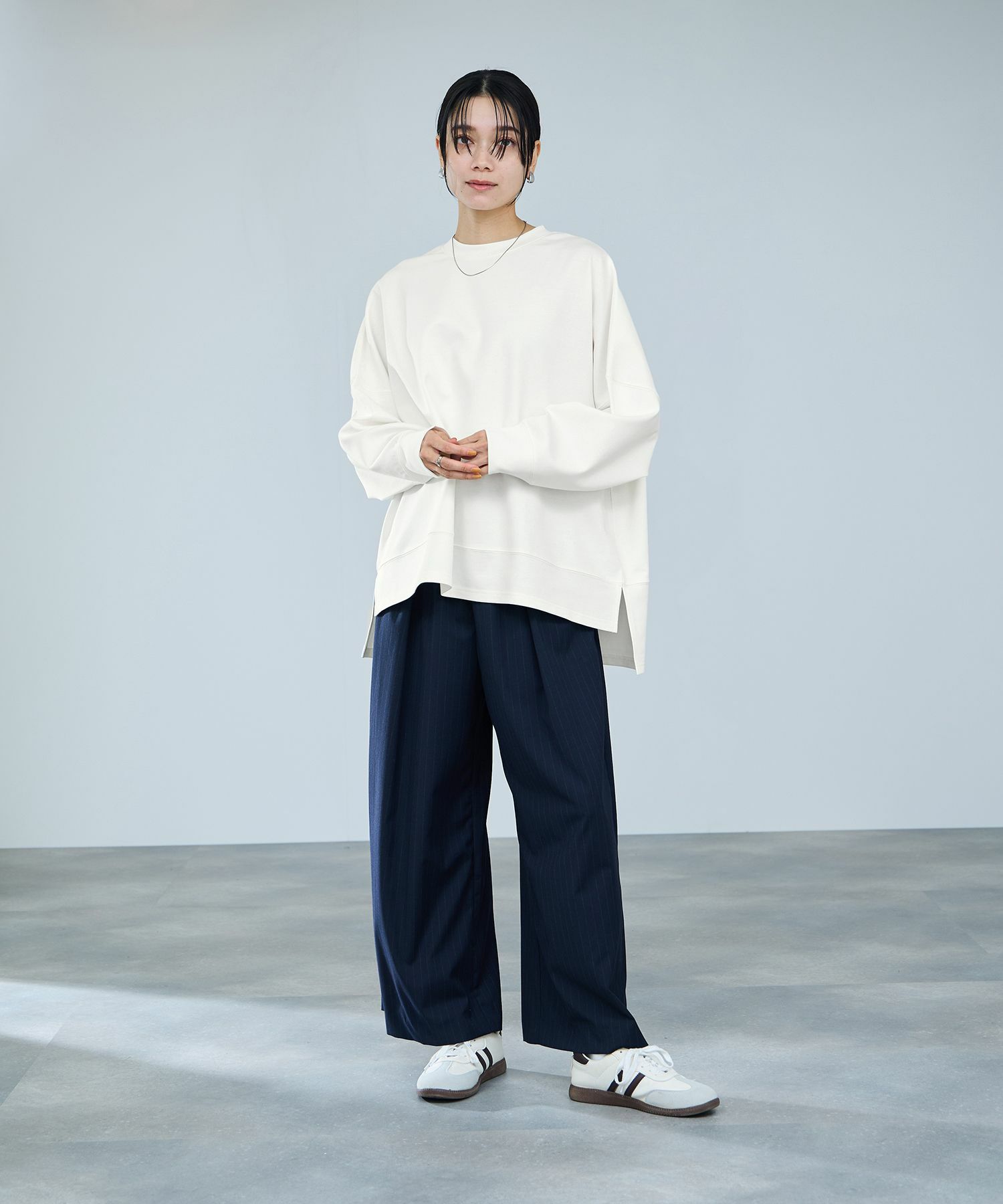 milli de l'air AIRier ダンボール素材ボクシーカットソー レディース メール便 対応商品商品画像-8