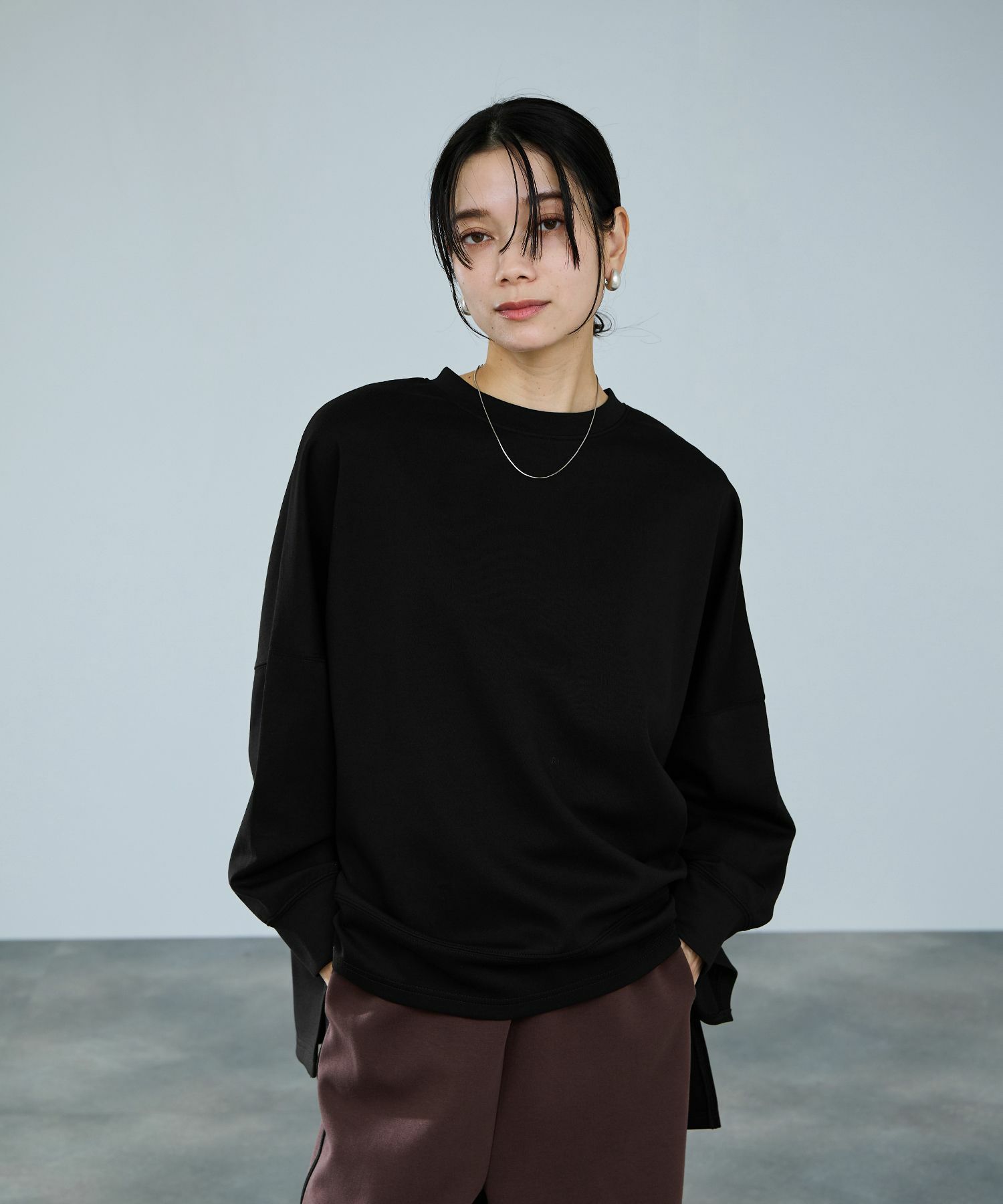 milli de l'air AIRier ダンボール素材ボクシーカットソー レディース メール便 対応商品商品画像-9