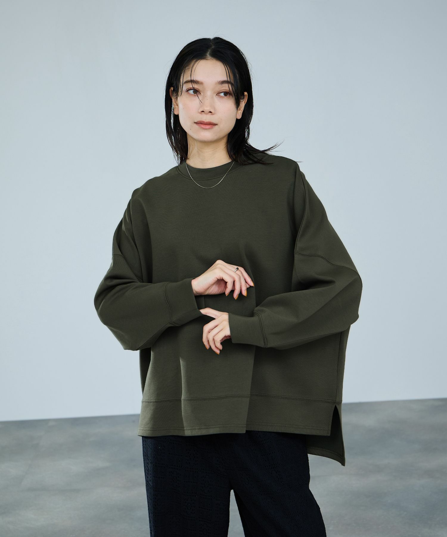 milli de l'air AIRier ダンボール素材ボクシーカットソー レディース メール便 対応商品