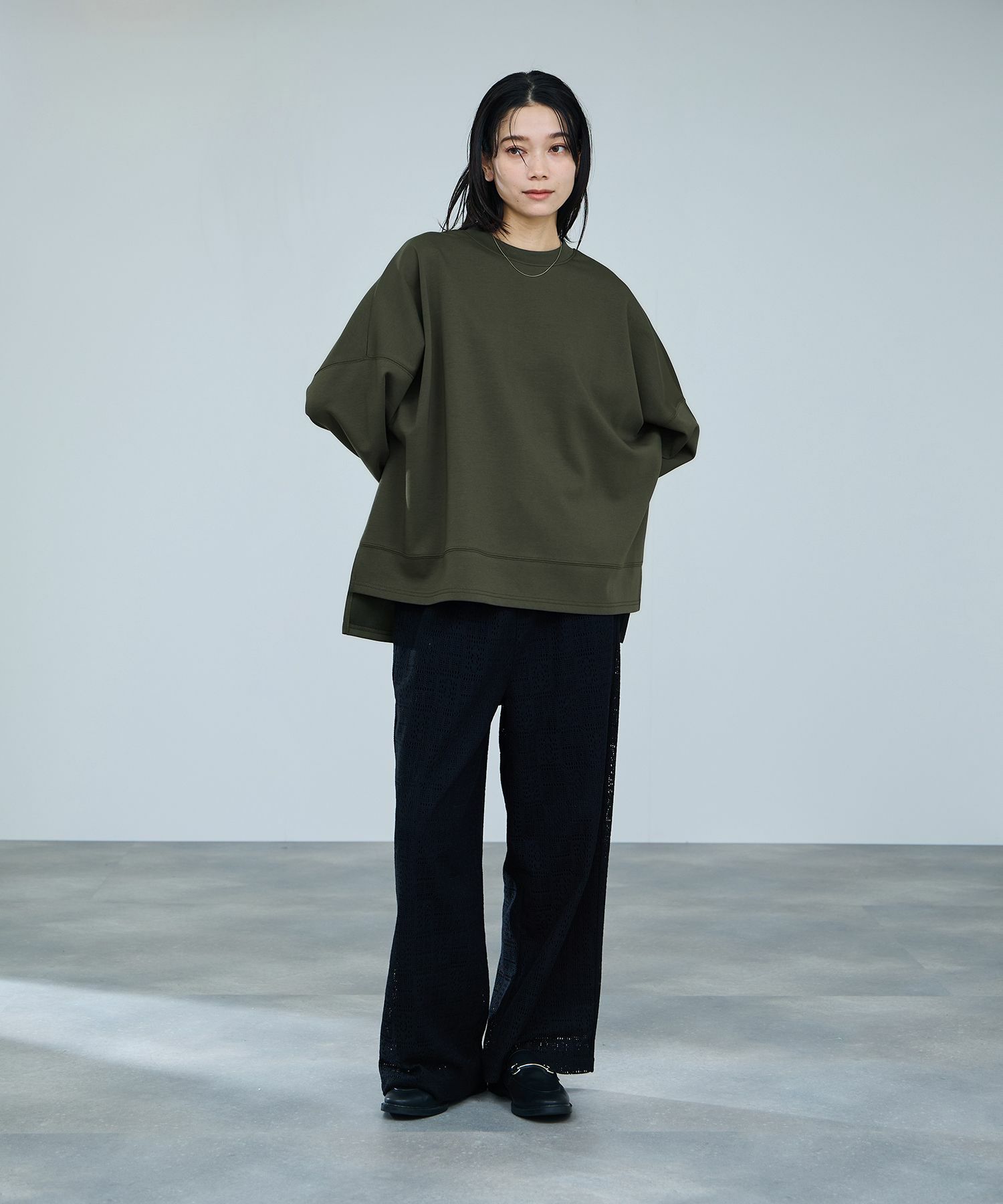 milli de l'air AIRier ダンボール素材ボクシーカットソー レディース メール便 対応商品