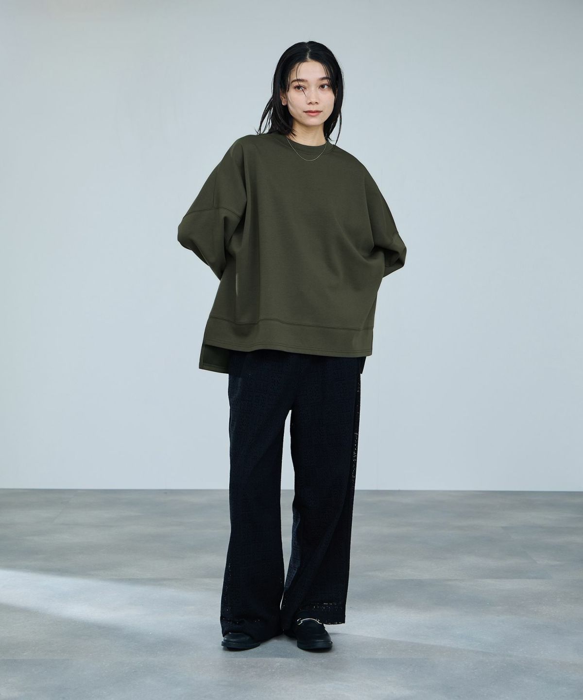 milli de l'air AIRier ダンボール素材ボクシーカットソー レディース メール便 対応商品