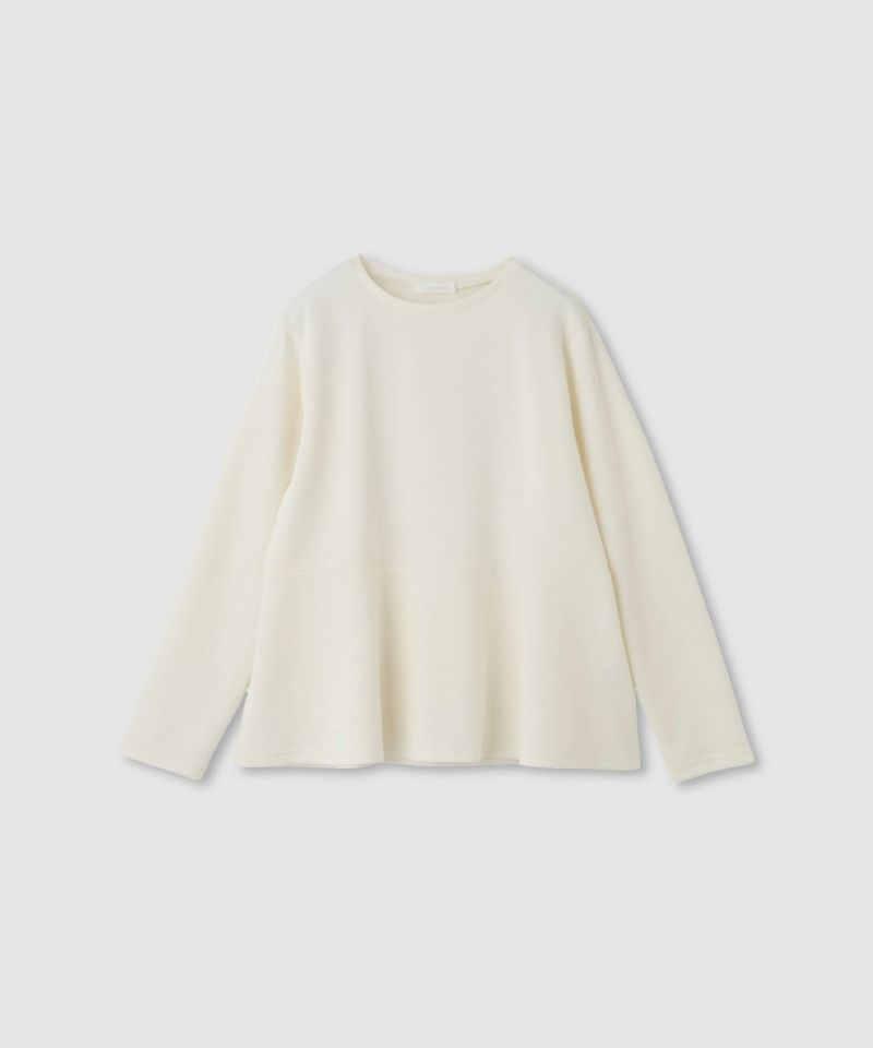 milli de l'air ピーチスムースペプラムカットソー レディース メール便 対応商品商品画像-19