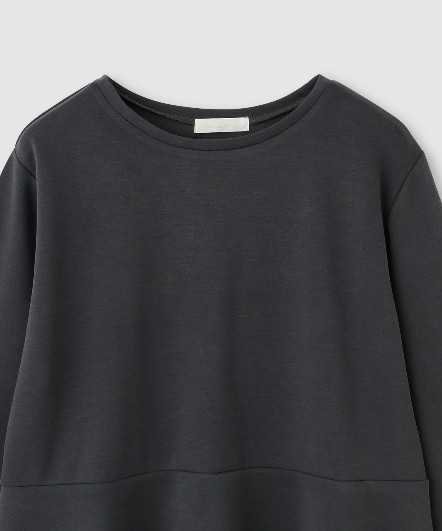 milli de l'air ピーチスムースペプラムカットソー レディース メール便 対応商品