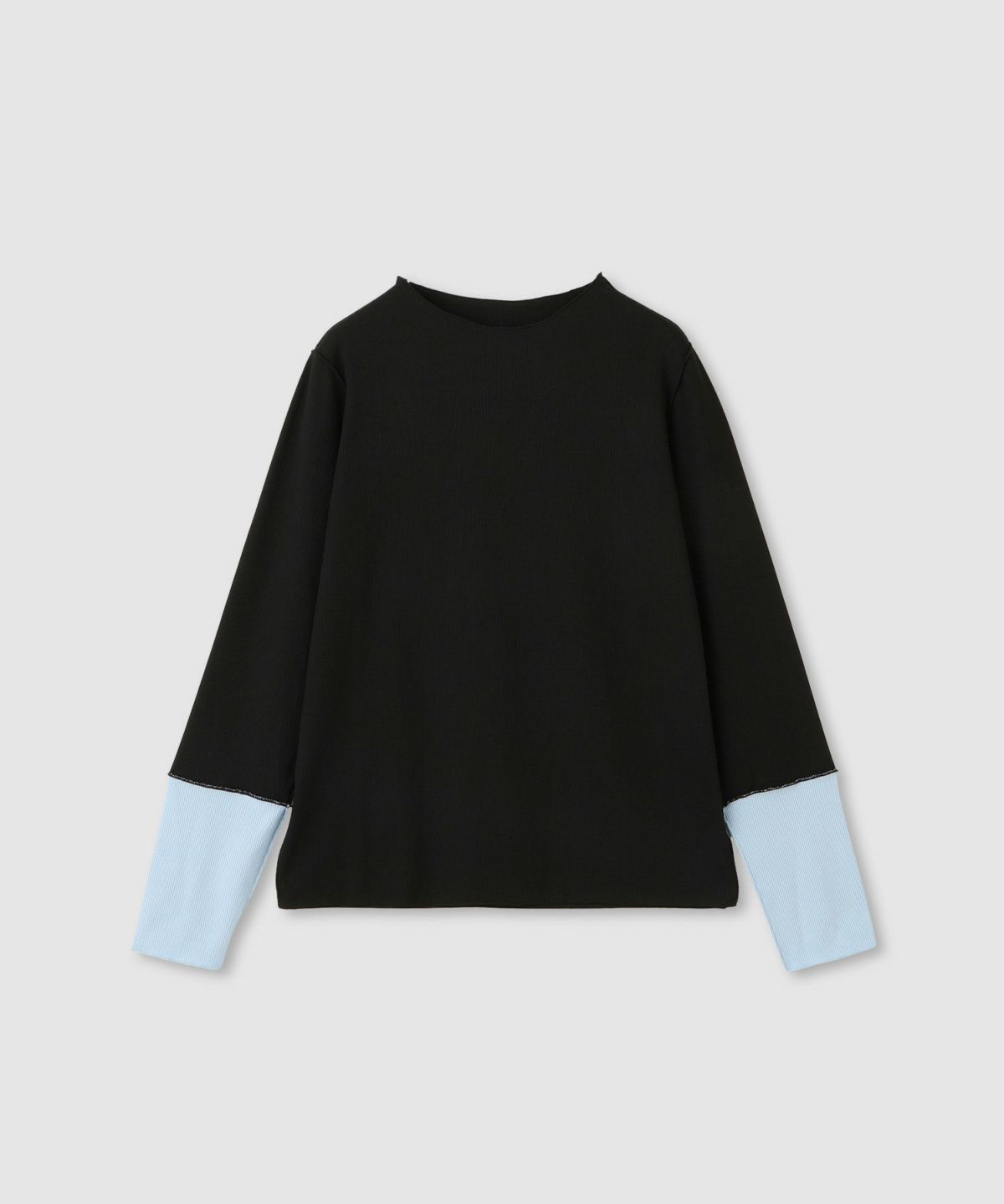 milli de l'air 配色カフプリーツカットソー レディース メール便 対応商品