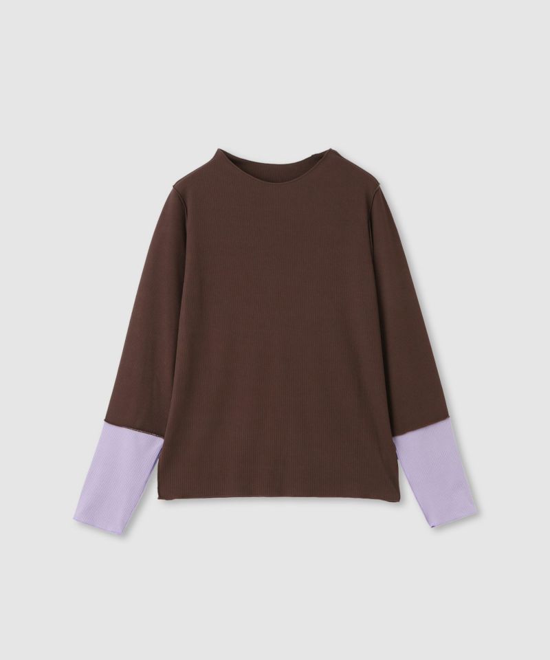 milli de l'air 配色カフプリーツカットソー レディース メール便 対応商品商品画像-23