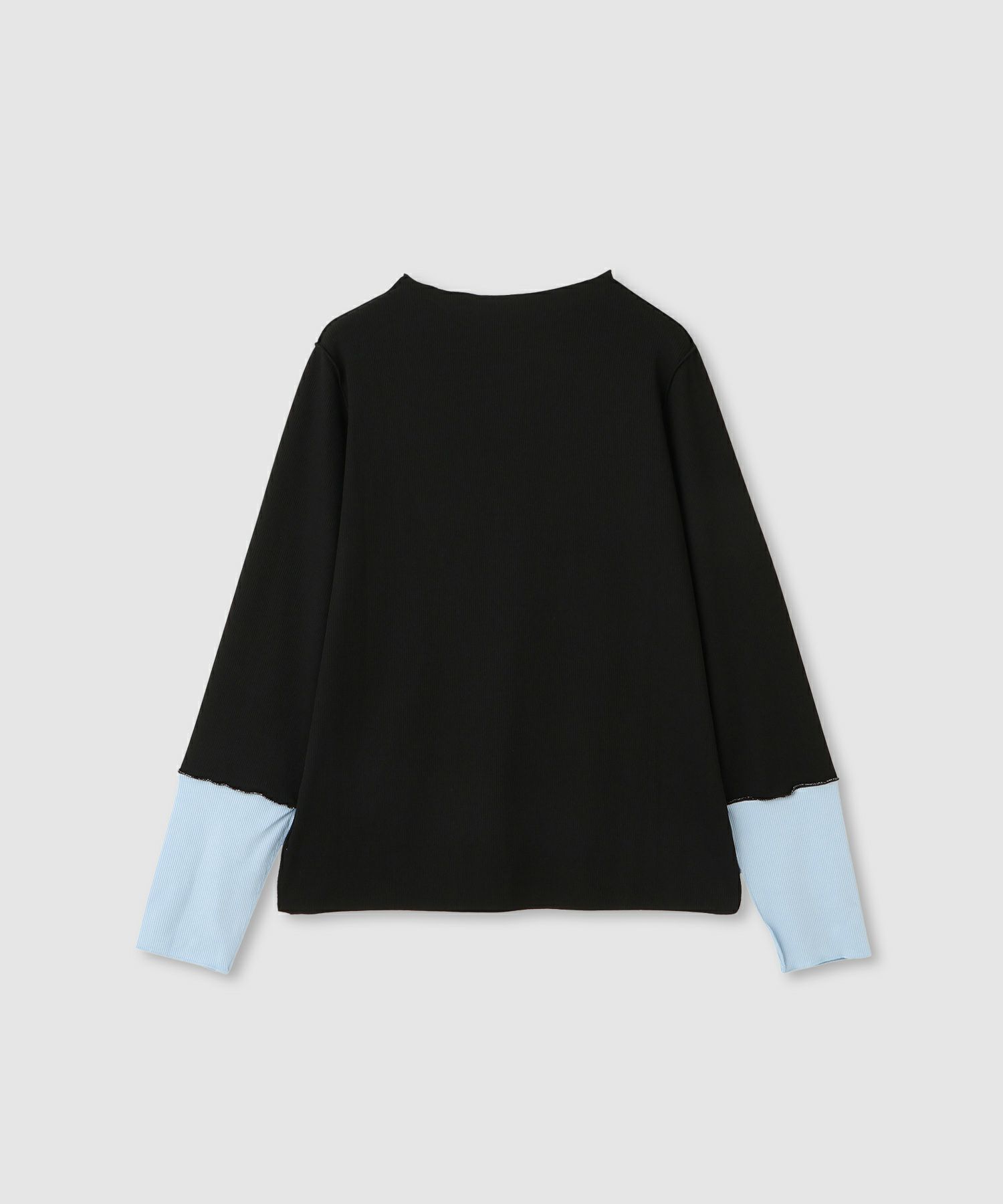 milli de l'air 配色カフプリーツカットソー レディース メール便 対応商品