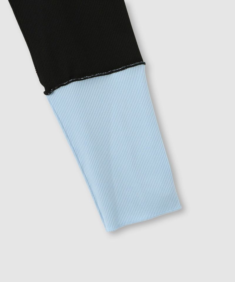 milli de l'air 配色カフプリーツカットソー レディース メール便 対応商品商品画像-26