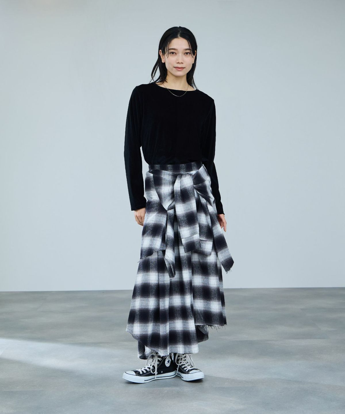 milli de l'air ベロアセンターシームカットソー レディース メール便 対応商品